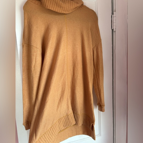 Lulus Dresses & Skirts - Lulus Autumn Daze Camel Cowl Neck Long Sleeve Sweater Dress Size XS